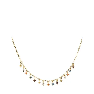 Five Willow 18K Goldplated Sterling Silver Stone Necklace