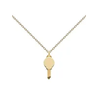 Engrave Me Eternum 18kt Gold Plated Sterling Silver Necklace
