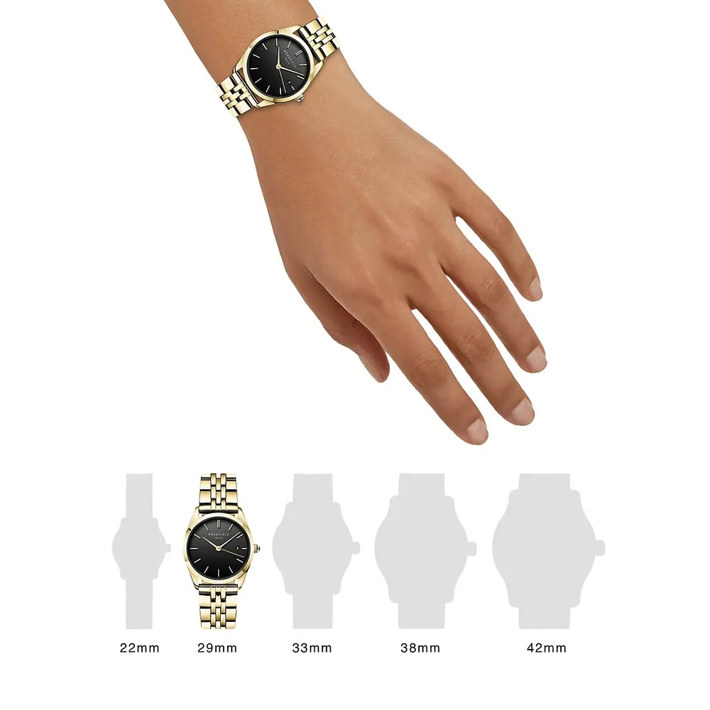 Ace XS Goldtone Stainless Steel Bracelet Watch ABGSG-A19