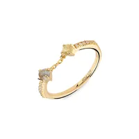 Juno Zena 18K Goldplated Sterling Silver & Multistone Ring