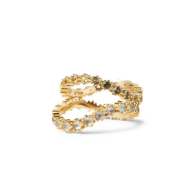 Motion 18K Goldplated Sterling Silver