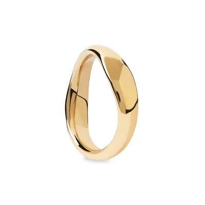 Motion 18K Goldplated Sterling Silver Pirouette Ring