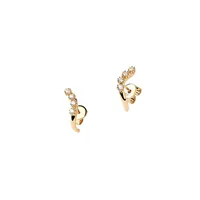 Motion 18Kt Goldplated Sterling Silver & Crystal Earrings
