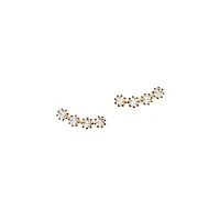 Motion White Tide 18K Goldplated Sterling Silver & Cubic Zirconia Earrings