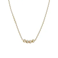 Motion 18K Goldplated Sterling Silver & Doublet Blue Tide Necklace