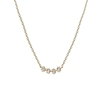 Motion White Tide 18K Goldplated Sterling Silver & Cubic Zirconia Necklace