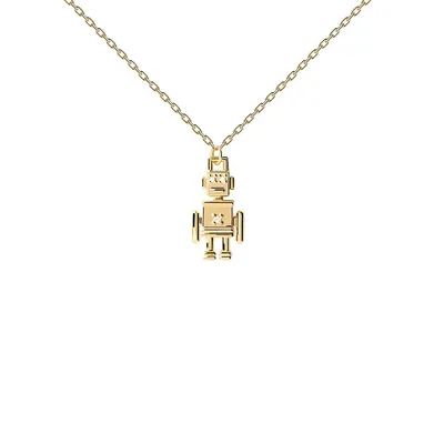 Super Future Robert 18K Goldplated Sterling Silver Pendant Necklace