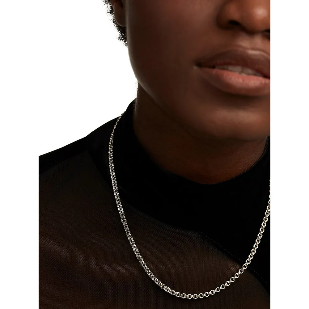 Super Future Neo Sterling Silver Rolo Chain Necklace - 16-Inch