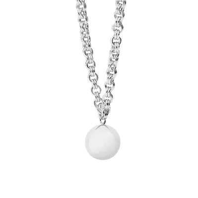 Super Future Sterling Silver Ball Pendant Necklace