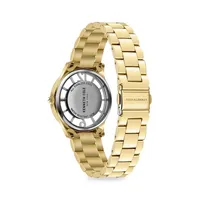Modern Classic Goldtone Stainless Steel Bracelet Watch​ KCWLG2105602