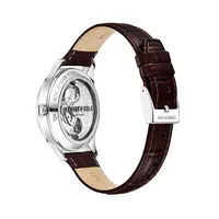 Automatic Stainless Steel & Leather Strap Watch KCWGE2220401
