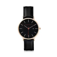 ​Minimalist Leather-Strap Watch ASM-0015