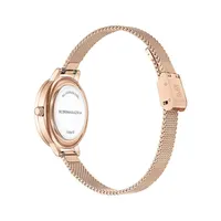 Montre rose dorée à bracelet milanais BAWLG0001201