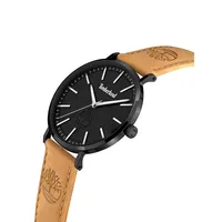 Kinsley Ionic-Plated Stainless Steel & Leather Strap Watch TDWGA2103704