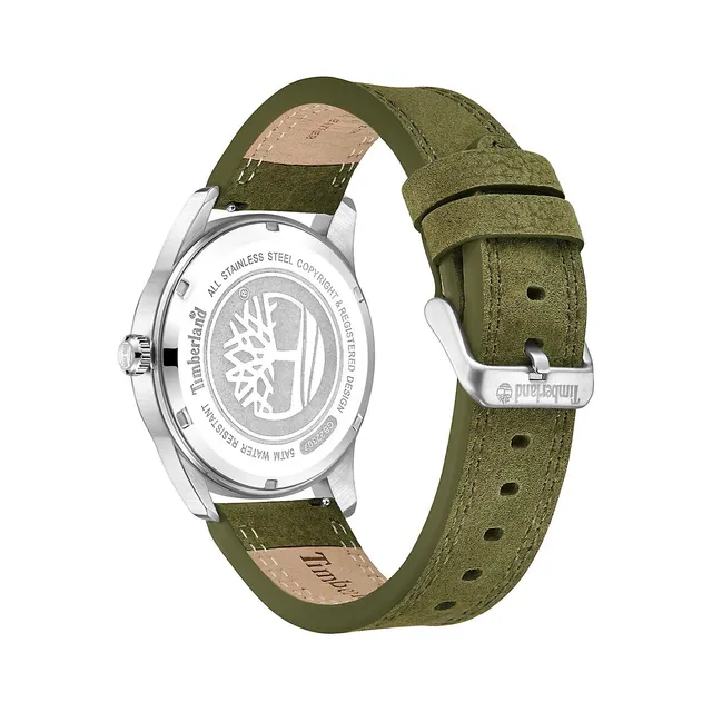 Timberland Northbridge Stainless Steel & Leather Strap Watch ​TDWGB2230703  | The Pen Centre
