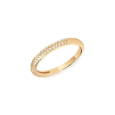 Essentials 18K Gold Plated Sterling Silver Tiara Ring