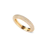 Essentials 18K Goldplated & Sterling Silver King Gold Ring