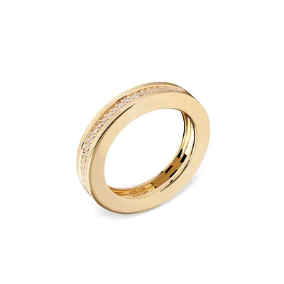 Essentials 18K Goldplated & Sterling Silver Infinity Ring
