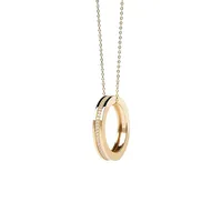 Essentials 18Kt Gold Plated & Sterling Silver Infinity Necklace