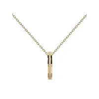 Essentials 18Kt Gold Plated & Sterling Silver Infinity Necklace