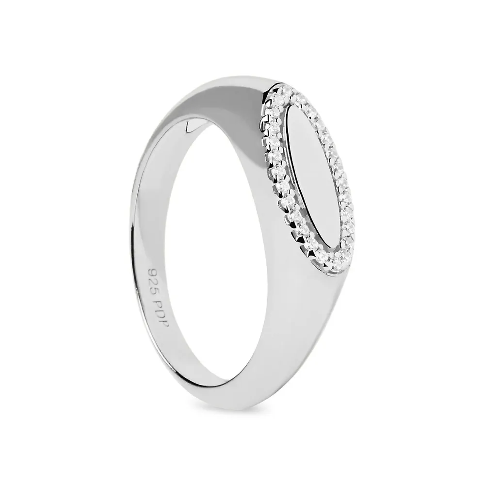Essentials 925 Sterling Silver Lace Stamp Ring