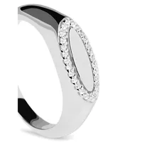 Essentials 925 Sterling Silver Lace Stamp Ring