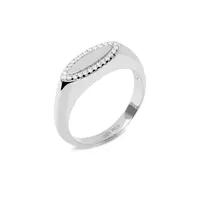 Essentials 925 Sterling Silver Lace Stamp Ring