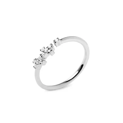 Essentials Prince Crystal & Sterling Silver Ring