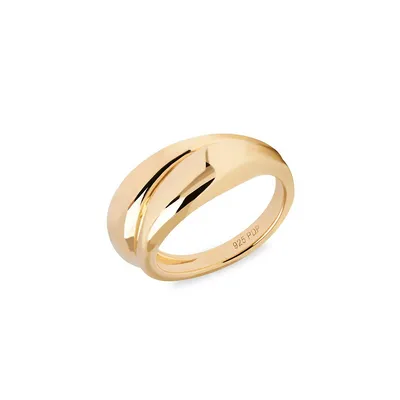 Essentials Desire 18K Goldplated Sterling Silver Ring