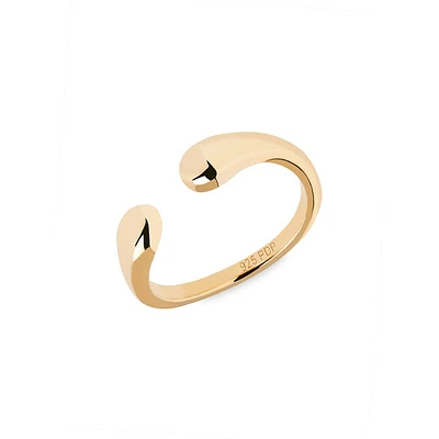 Crush 18K Goldplated Sterling Silver Ring
