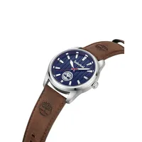 Northbridge Stainless Steel & Leather Strap Watch ​TDWGA0010203