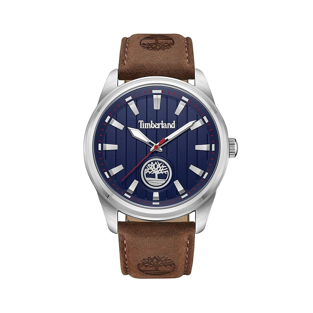 Northbridge Stainless Steel & Leather Strap Watch ​TDWGA0010203