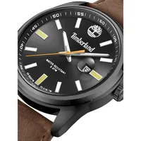 Orford Ionic-Plated Stainless Steel & Leather Strap Watch ​TDWGB0010801