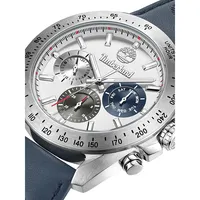 Carrigan Stainless Steel & Leather Strap Chronograph Watch ​TDWGF0009802