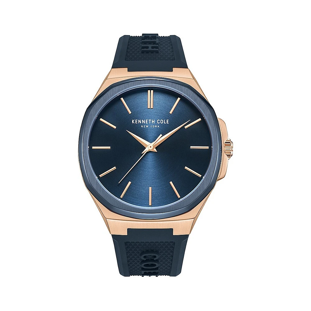 Modern Classic Blue Silicone Watch KCWGM2233803