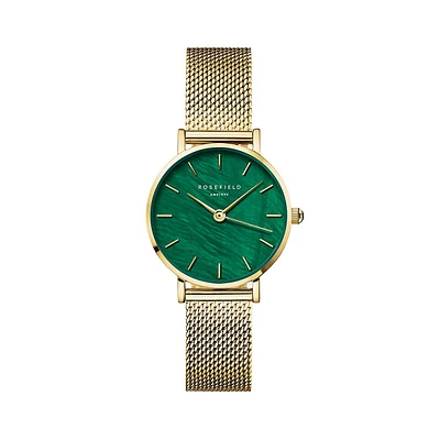 Small Edit Goldtone Stainless Steel Mesh-Strap Watch SEEGMG-SE72