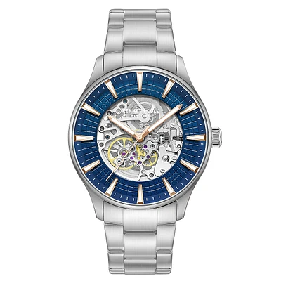 Montre-bracelet automatique en acier inoxydable ajouré KCWGY0057903