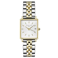 Boxy XS Brass & Duotone Stainless Steel Braclet Watch QMWSSG-Q023B