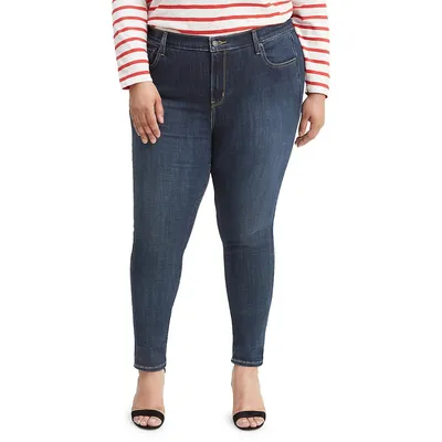 Plus 721 High-Rise Skinny Jeans Blue Story