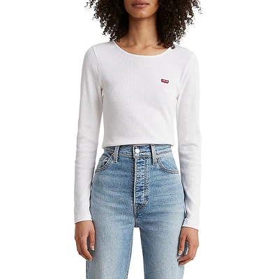 Honey Long-Sleeve Cropped T-Shirt