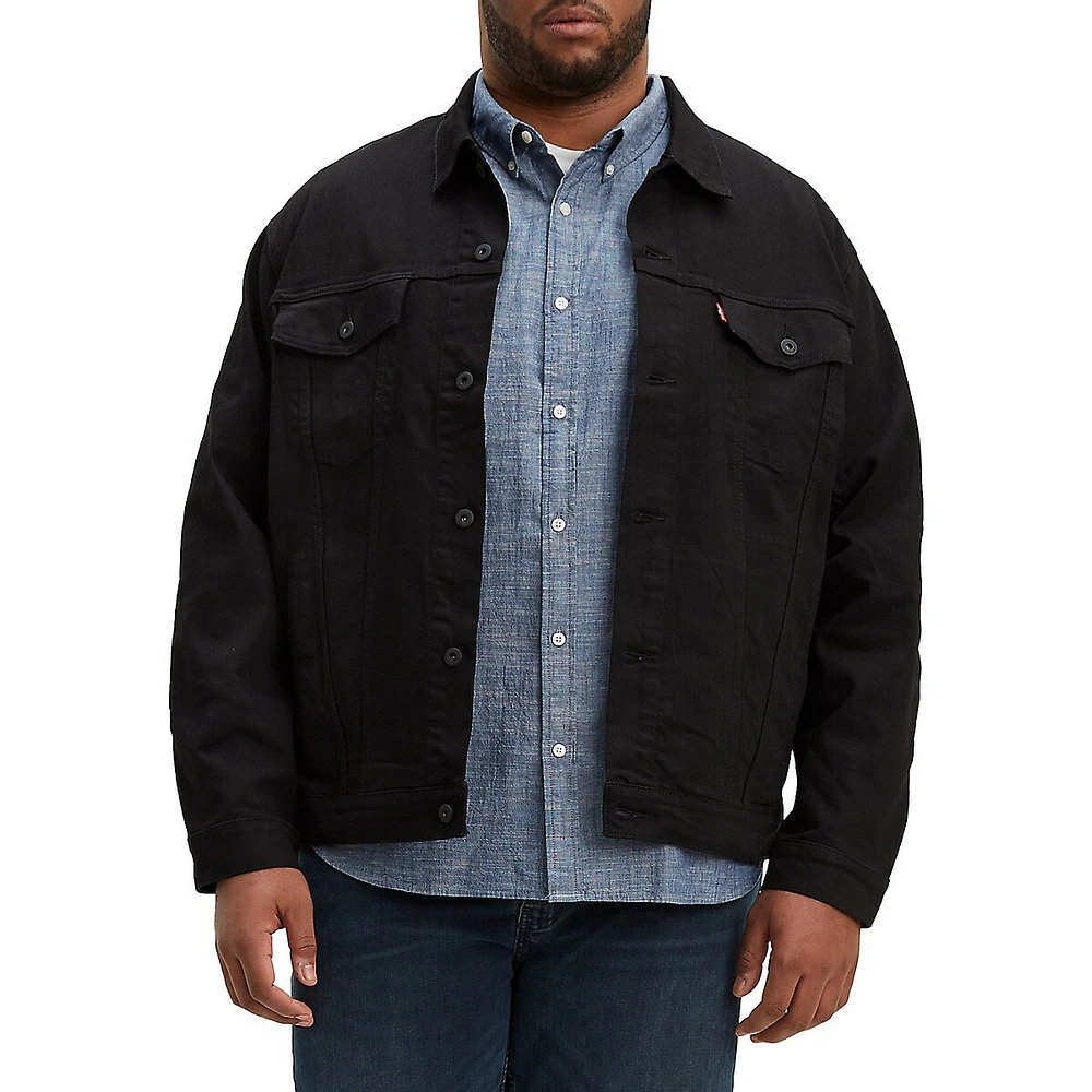 Big & Tall Trucker Denim Jacket