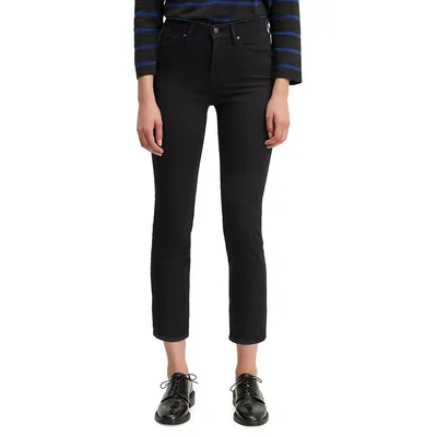 724 High-Rise Straight Cropped Jeans