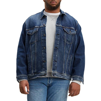 Big & Tall Trucker Denim Jacket