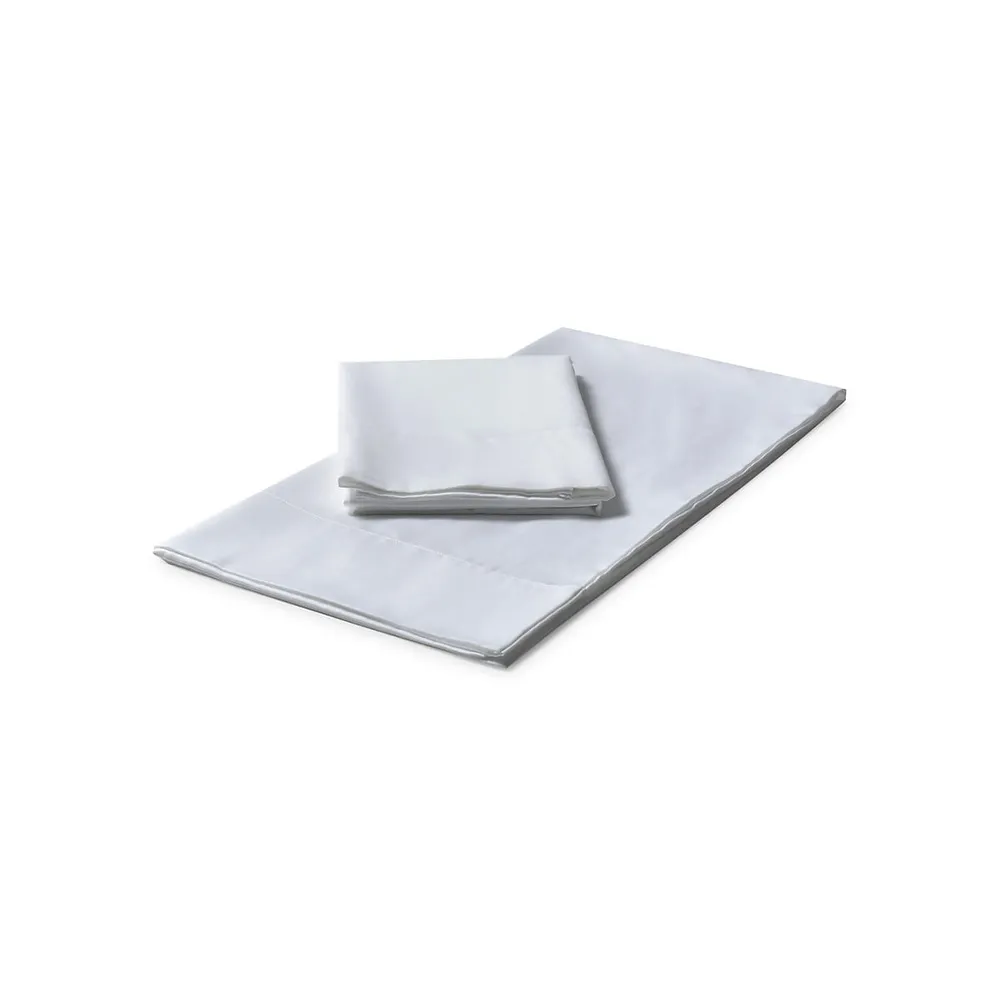 300 Thread Count Certified Organic Cotton Percale 2-Piece Pillowcase Set