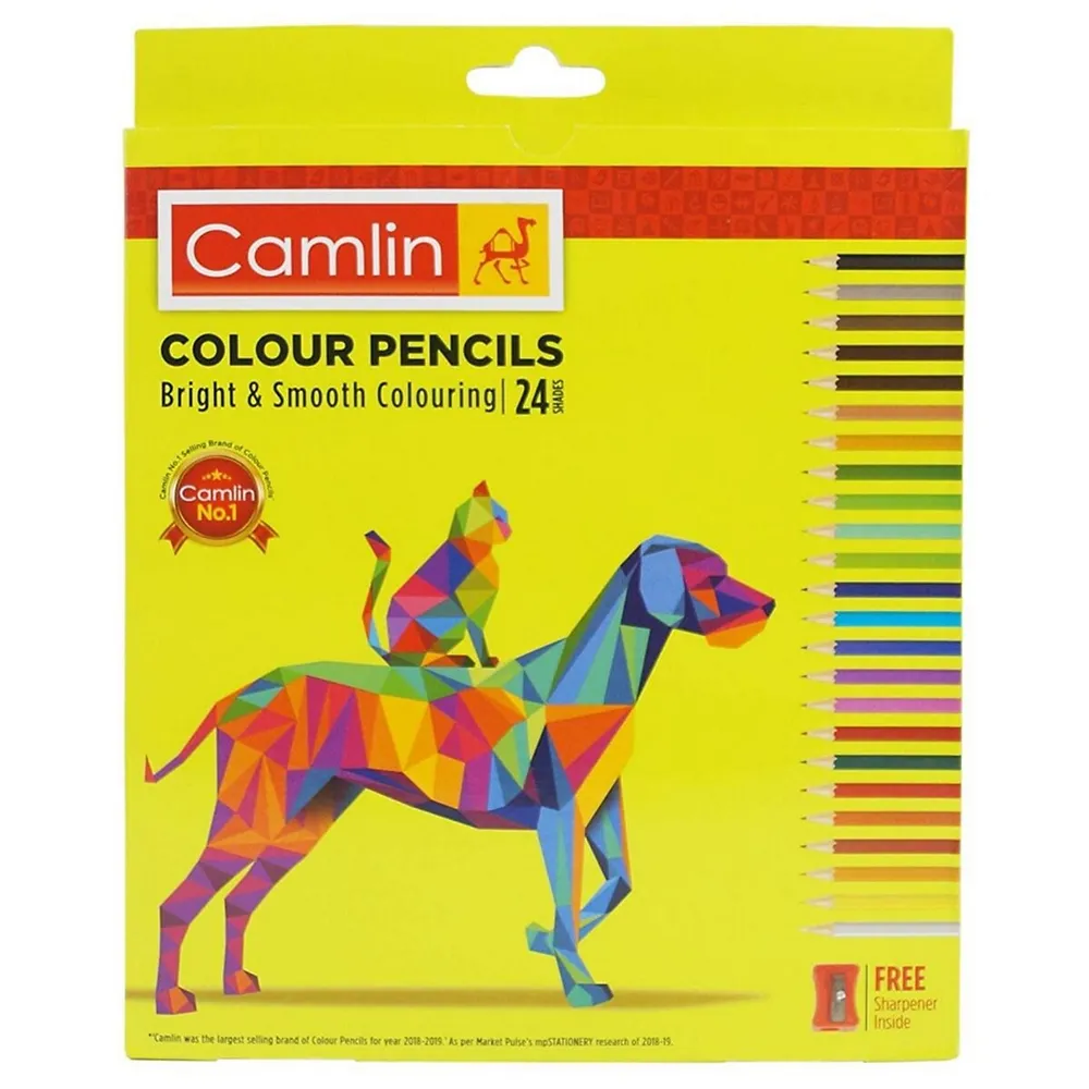 CAMLIN – 24 Bright and Vibrant Colour Pen Shades Drawing Sketching Shading  Art