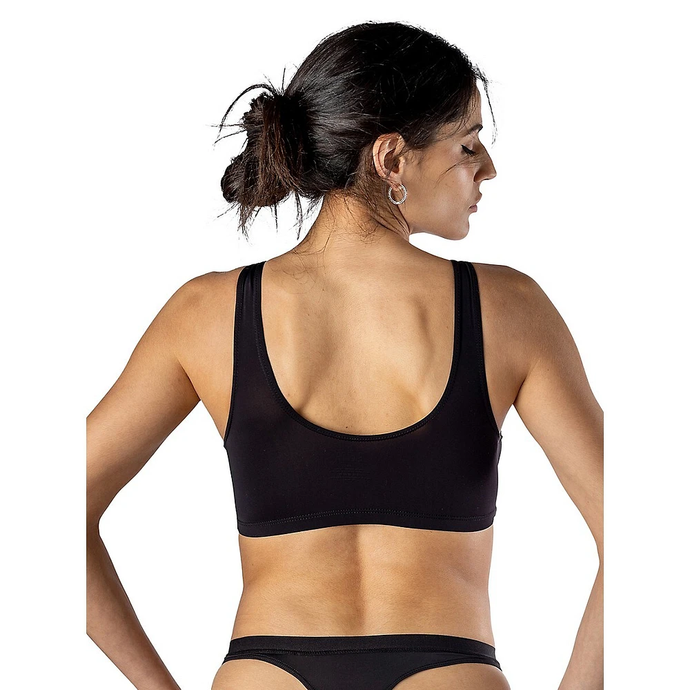 Soutien-gorge imitation cache-cœur en microfibre Silk Magic, 8838