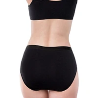 Culotte couvrante à taille haute en coton extensible Essentials d'Elita, modèle 4060