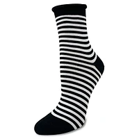 Women's Ruffle Stripe Mid-Crew Socks