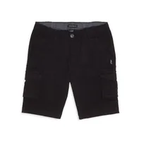 Little Boy's Cargo Stretch Twill Shorts