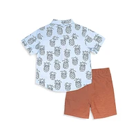 Ensemble t-shirt et short pour petit garçon
